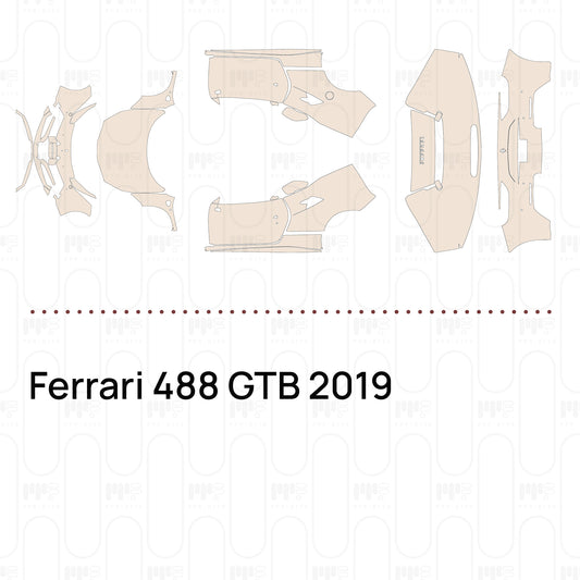 Pre-Cut PPF Ferrari 488 GTB 2019