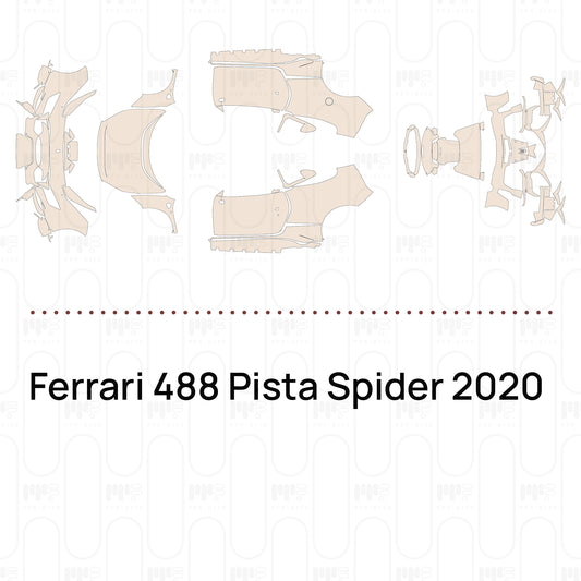Pre-Cut PPF Ferrari 488 Pista Spider 2020