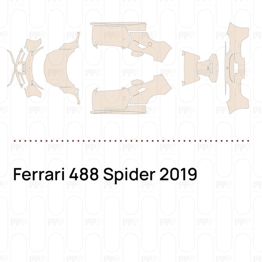 Pre-Cut PPF Ferrari 488 Spider 2019