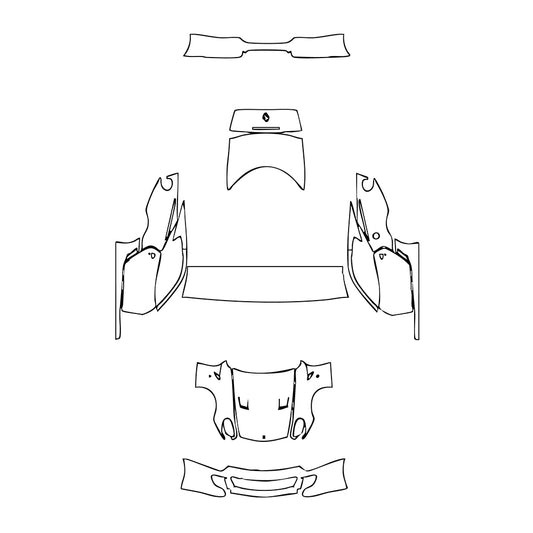 Pre-Cut PPF Ferrari 599 GTB Fiorano 2007 - PPF-Kits