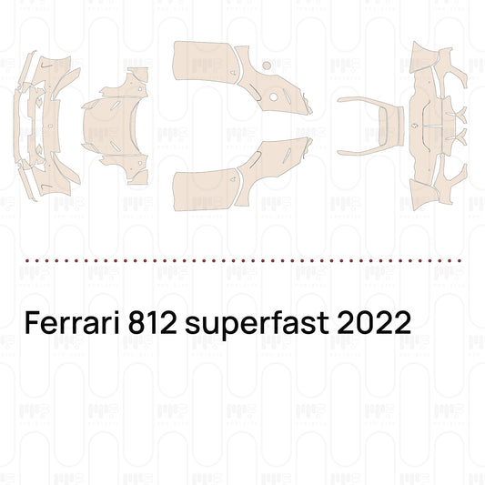Pre-Cut PPF Ferrari 812 superfast 2022