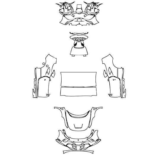 Pre-Cut PPF Ferrari F8 Spider 2023 - PPF-Kits
