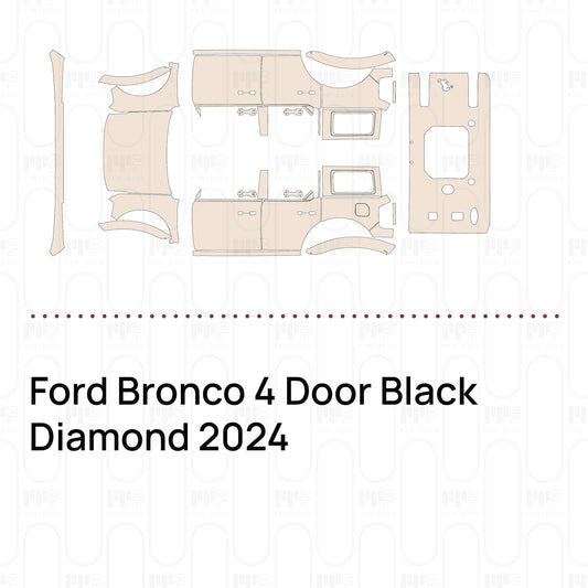 Pre-Cut PPF Ford Bronco 4 Door Black Diamond 2024