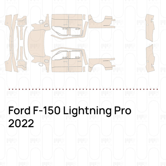 Pre-Cut PPF Ford F-150 Lightning Pro 2022