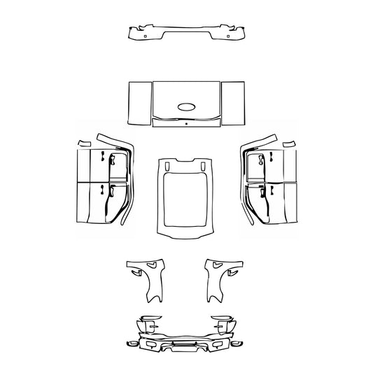 Pre-Cut PPF Ford F-150 SuperCrew Platinum 2024 - PPF-Kits