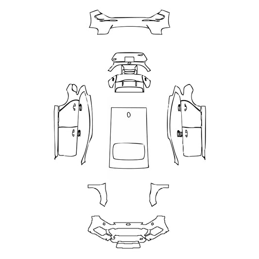 Pre-Cut PPF Ford Focus Hacthback RS 2016 - PPF-Kits