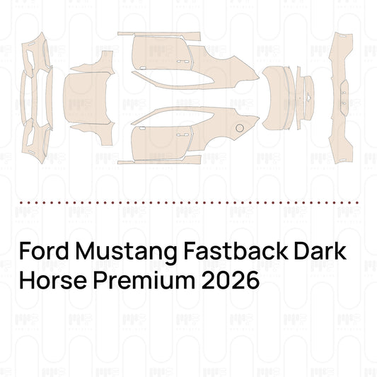 Pre-Cut PPF Ford Mustang Fastback Dark Horse Premium 2026