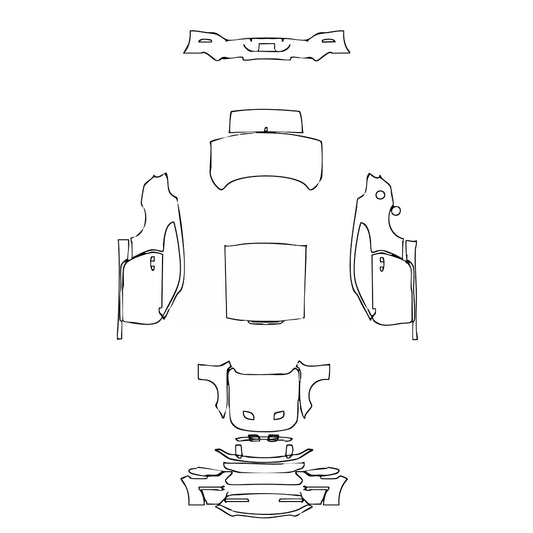 Pre-Cut PPF Ford Mustang Fastback EcoBoost 2021 - PPF-Kits