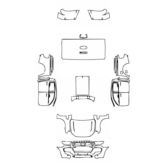 Pre-Cut PPF Ford Ranger (EU) Wildtrak 2018 - PPF-Kits