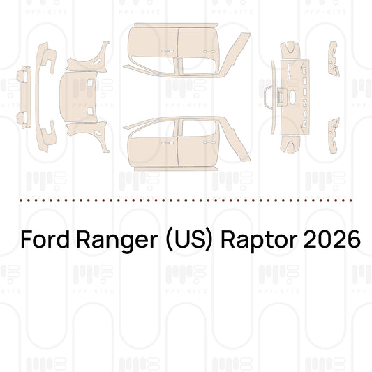 Ford Ranger (US) Raptor 2026 – Pre-Cut PPF