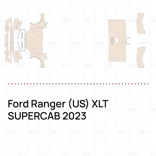 Pre-Cut PPF Ford Ranger (US) XLT SUPERCAB 2023