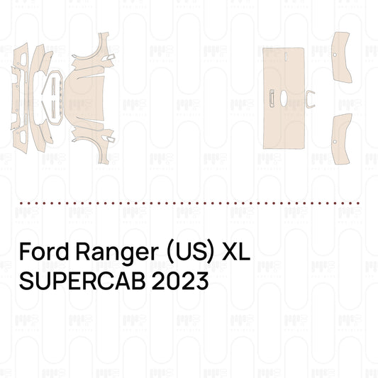 Pre-Cut PPF Ford Ranger (US) XL SUPERCAB 2023