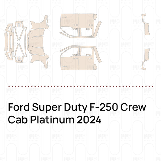 Pre-Cut PPF Ford Super Duty F-250 Crew Cab Platinum 2024
