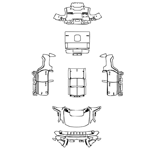 Pre-Cut PPF GMC Hummer EV SUV 2023 - PPF-Kits
