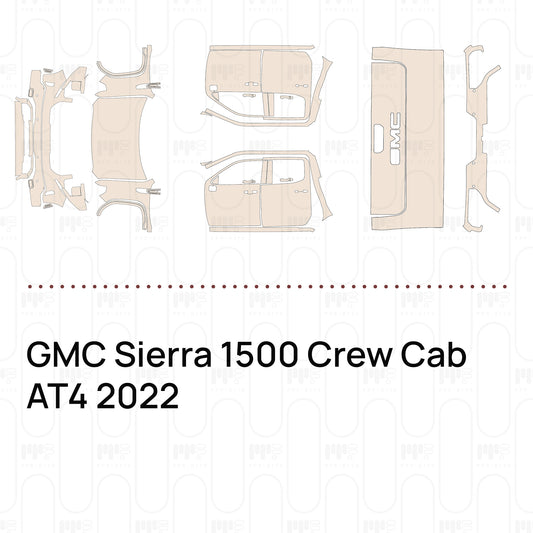 Pre-Cut PPF GMC Sierra 1500 Crew Cab AT4 2022
