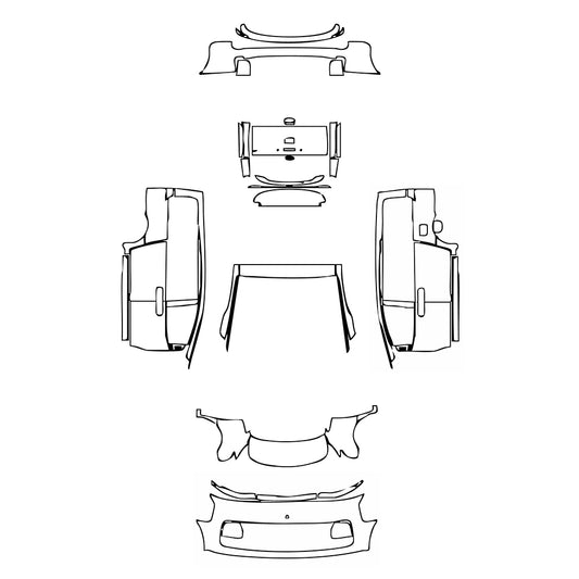Passgenaue Lackschutzfolien PPF Hyundai Staria Base 2025