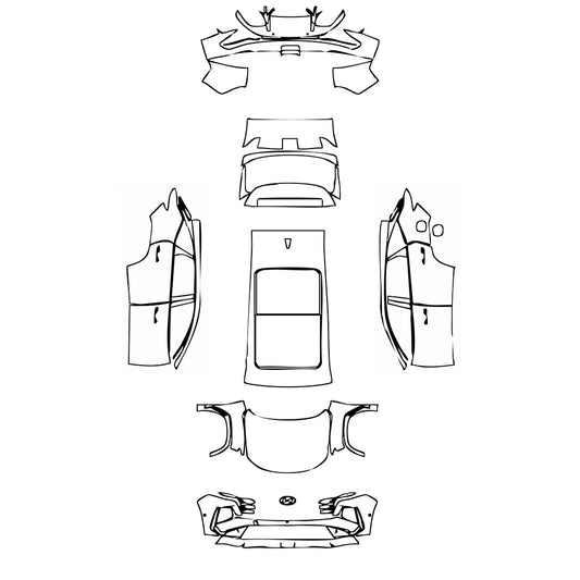 Pre-Cut PPF Hyundai Tucson L (CN) Base 2025 - PPF-Kits