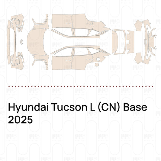 Pre-Cut PPF Hyundai Tucson L (CN) Base 2025