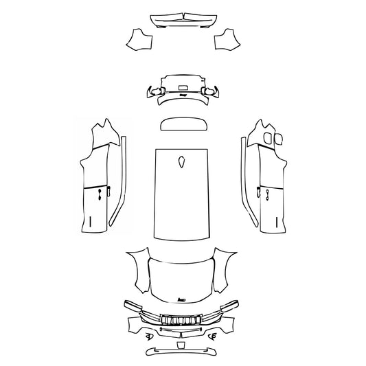 Pre-Cut PPF JEEP Avenger Electric 2024 - PPF-Kits