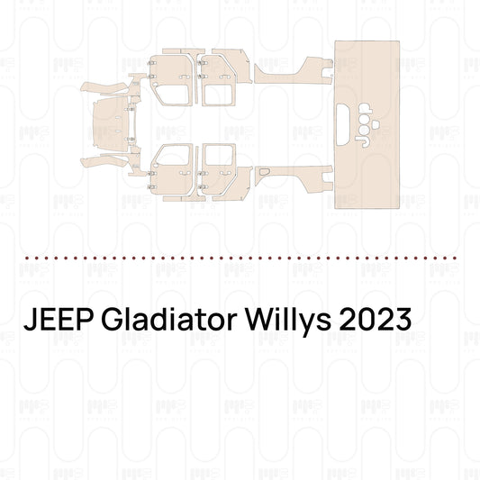 Pre-Cut PPF JEEP Gladiator Willys 2023