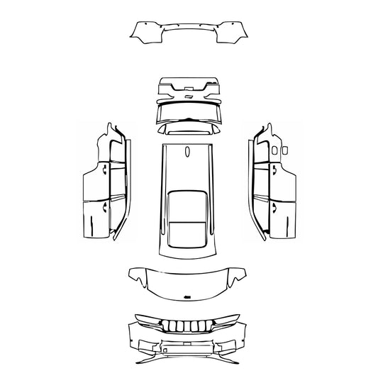 Pre-Cut PPF JEEP Grand Cherokee Grand Cherokee L (3-row) Limited 2025 - PPF-Kits