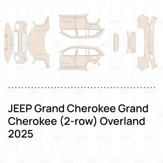 Pre-Cut PPF JEEP Grand Cherokee Grand Cherokee (2-row) Overland 2025