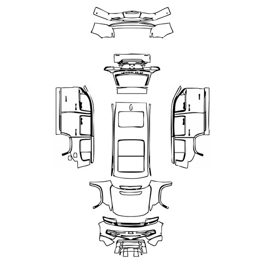 Pre-Cut PPF JEEP Grand Wagoneer Standard Wheelbase Base 2024 - PPF-Kits