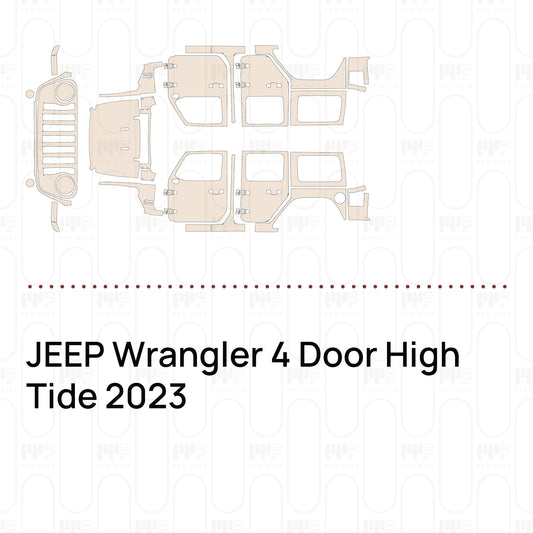 Pre-Cut PPF JEEP Wrangler 4 Door High Tide 2023