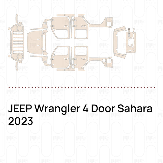 Pre-Cut PPF JEEP Wrangler 4 Door Sahara 2023