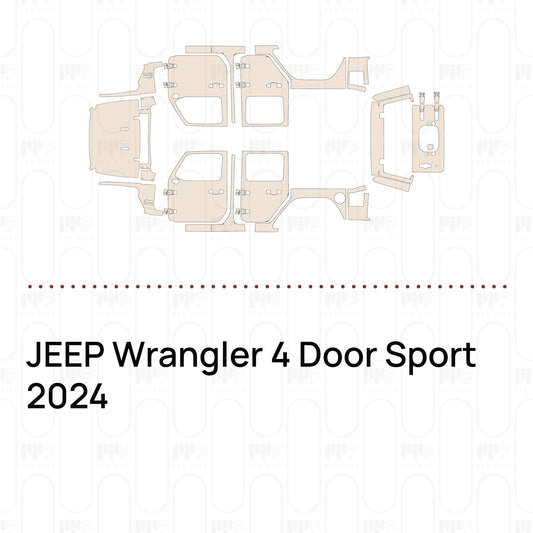 Pre-Cut PPF JEEP Wrangler 4 Door Sport 2024