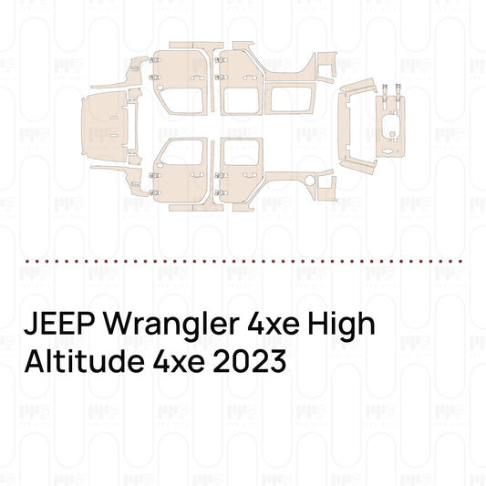 Pre-Cut PPF JEEP Wrangler 4xe High Altitude 4xe 2023