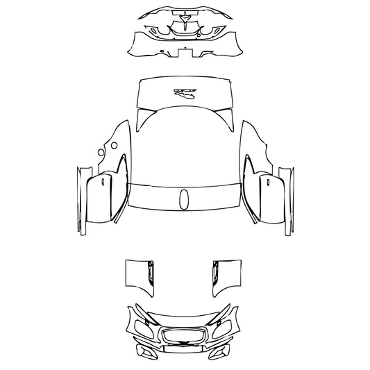 Pre-Cut PPF Jaguar F-Type R Coupe 2021 - PPF-Kits