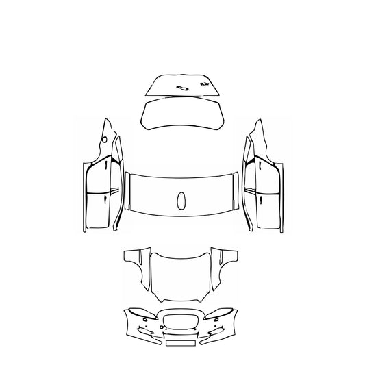 Pre-Cut PPF Jaguar XJ XJL Supercharged 2012 - PPF-Kits