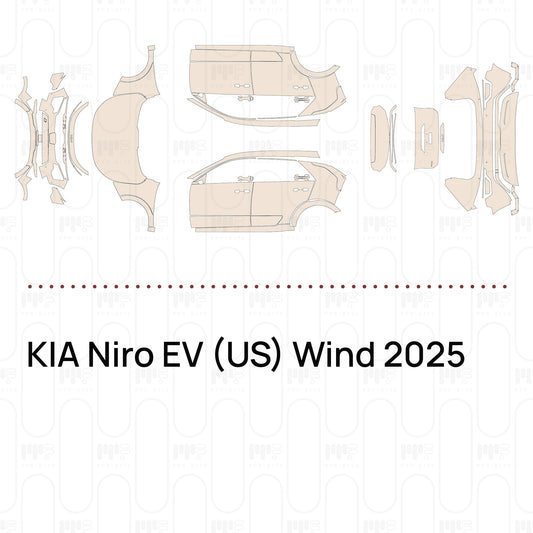 Pre-Cut PPF KIA Niro EV (US) Wind 2025