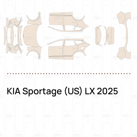 Pre-Cut PPF KIA Sportage (US) LX 2025