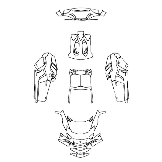 Pre-Cut PPF Lamborghini Aventador LP 750-4 Superveloce Roadster 2018 - PPF-Kits