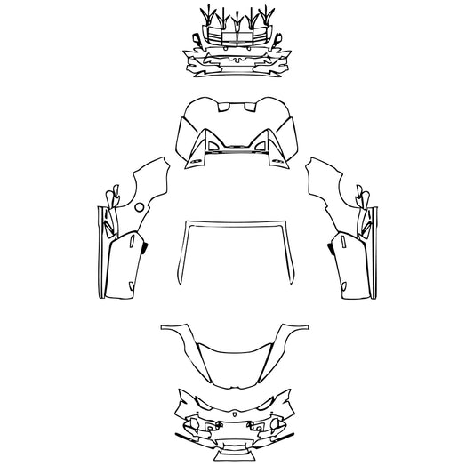 Pre-Cut PPF Lamborghini Huracan Huracan EVO Spyder 2022 - PPF-Kits