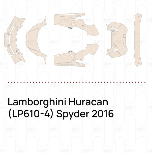 Pre-Cut PPF Lamborghini Huracan (LP610-4) Spyder 2016