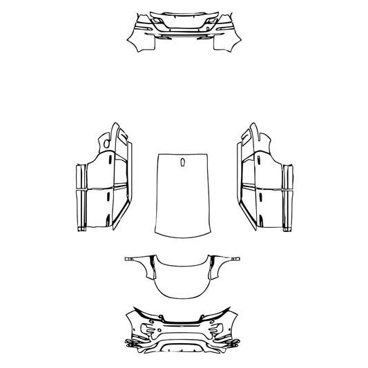 Pre-Cut PPF Land Rover Range Rover Evoque 5 Doors R-Dynamic 2024 - PPF-Kits
