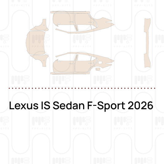 Lexus IS Sedan F-Sport 2026 – Pre-Cut PPF