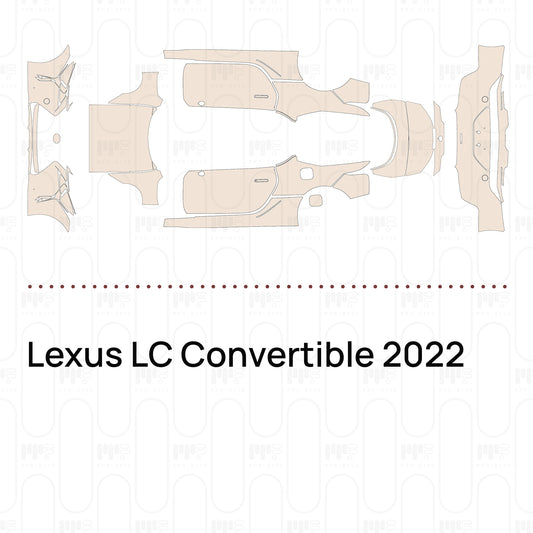 Pre-Cut PPF Lexus LC Convertible 2022