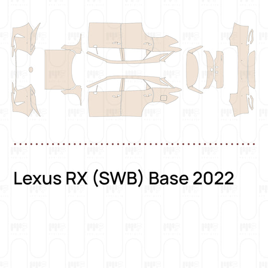 Pre-Cut PPF Lexus RX (SWB) Base 2022