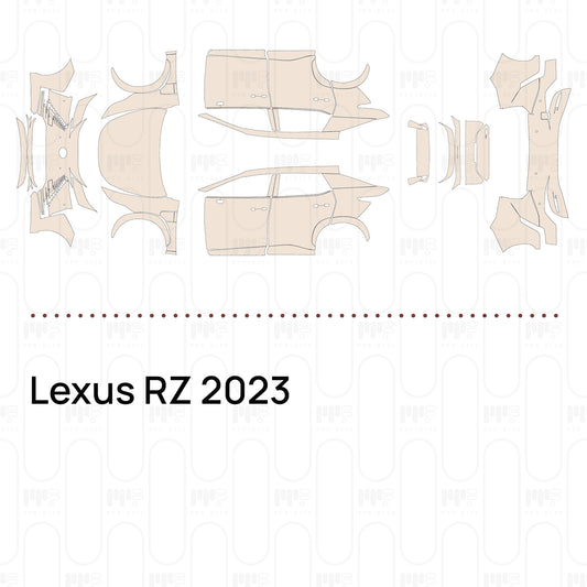 Pre-Cut PPF Lexus RZ 2023