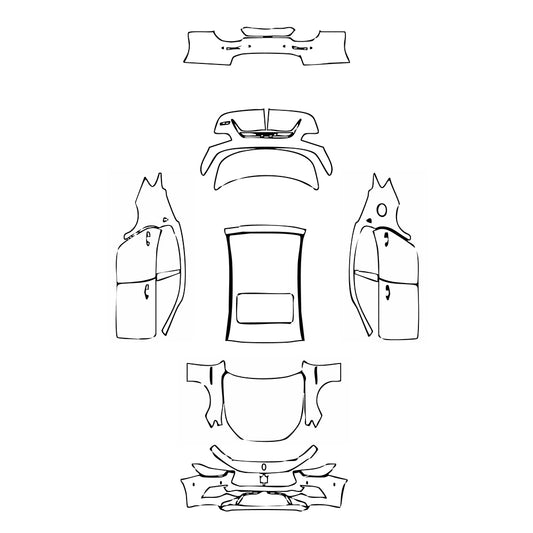 Pre-Cut PPF Maserati Ghibli Ghibli GranSport 2021 - PPF-Kits