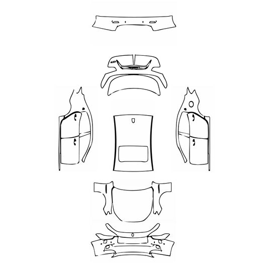 Pre-Cut PPF Maserati Ghibli Ghibli S Base 2016 - PPF-Kits