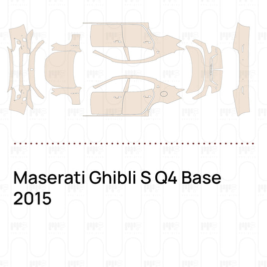 Pre-Cut PPF Maserati Ghibli S Q4 Base 2015