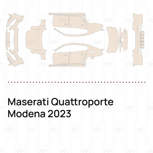 Pre-Cut PPF Maserati Quattroporte Modena 2023