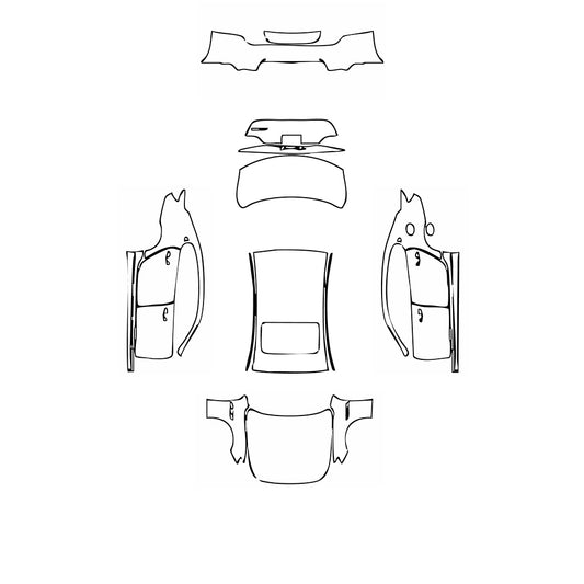 Pre-Cut PPF Maserati Quattroporte Quattroporte GTS GranLusso 2018 - PPF-Kits