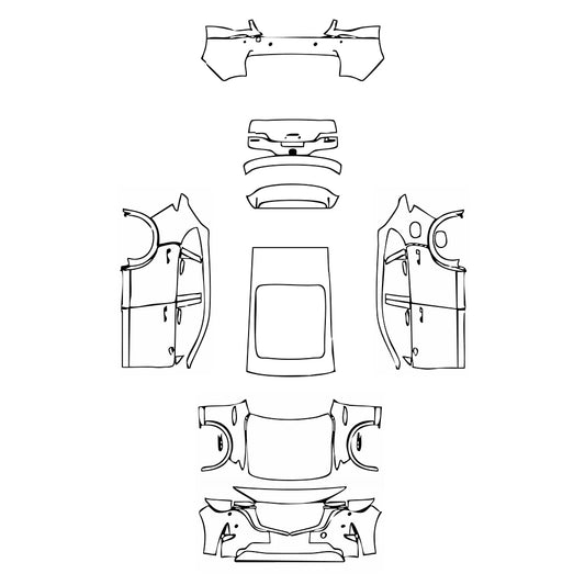Passgenaue Lackschutzfolien PPF Mazda CX-60 (EU) Homura 2025