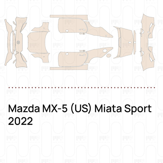 Pre-Cut PPF Mazda MX-5 (US) Miata Sport 2022
